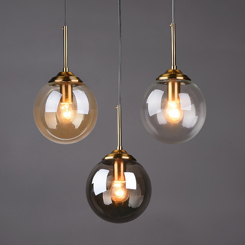 Hanging Moon Lamp - โมเดิร์นหรูหราโคมระย้าโลหะNordic Creative LEDโคมไฟกระจกจี้ห้องนั่งเล่นห้องรับประทานอาหารข้างเตียงขนาดเล็กแขวนโคมไฟ