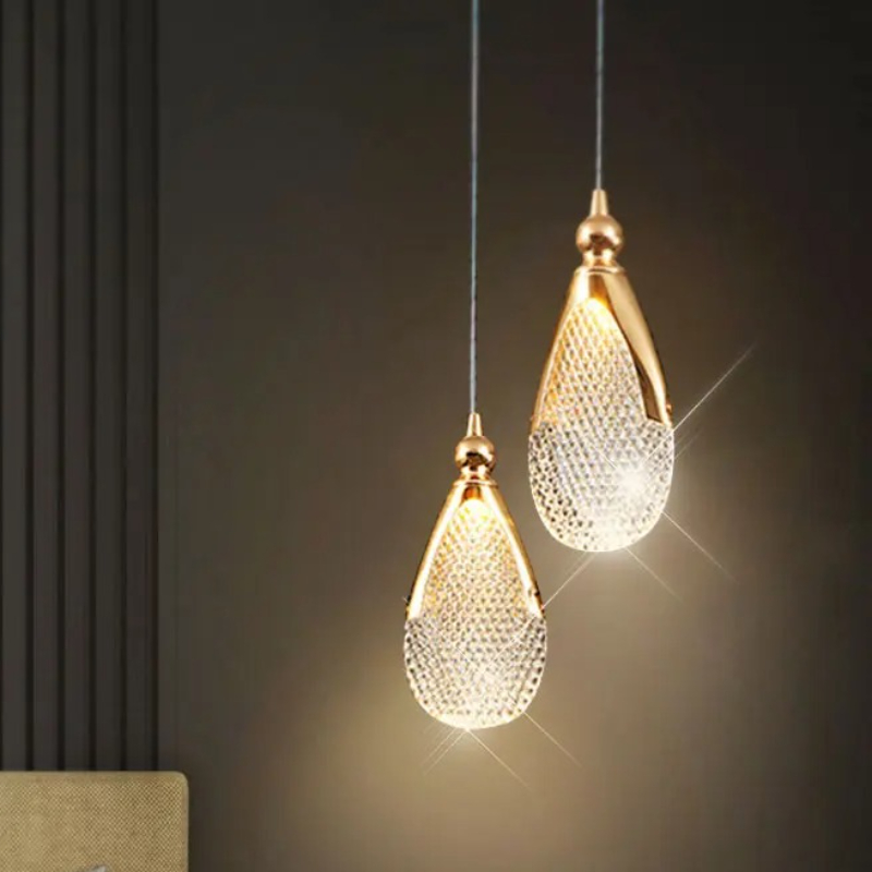 Hanging Moon Lamp - โคมไฟเพดาน LED สีทอง ดีไซน์ทันสมัย หรูหรา สำหรับตกแต่งภายในโรงแรม