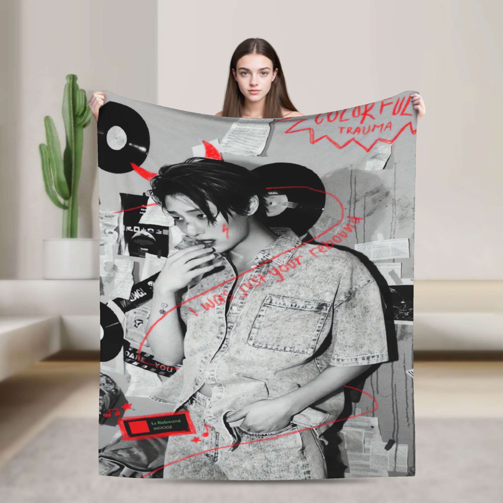 Home Decor Trend 2026 - ผ้าห่มนุ่มอุ่นสำหรับแคมป์ปิ้ง 2026 WOODZ World Tour ผ้าคลุมเตียง