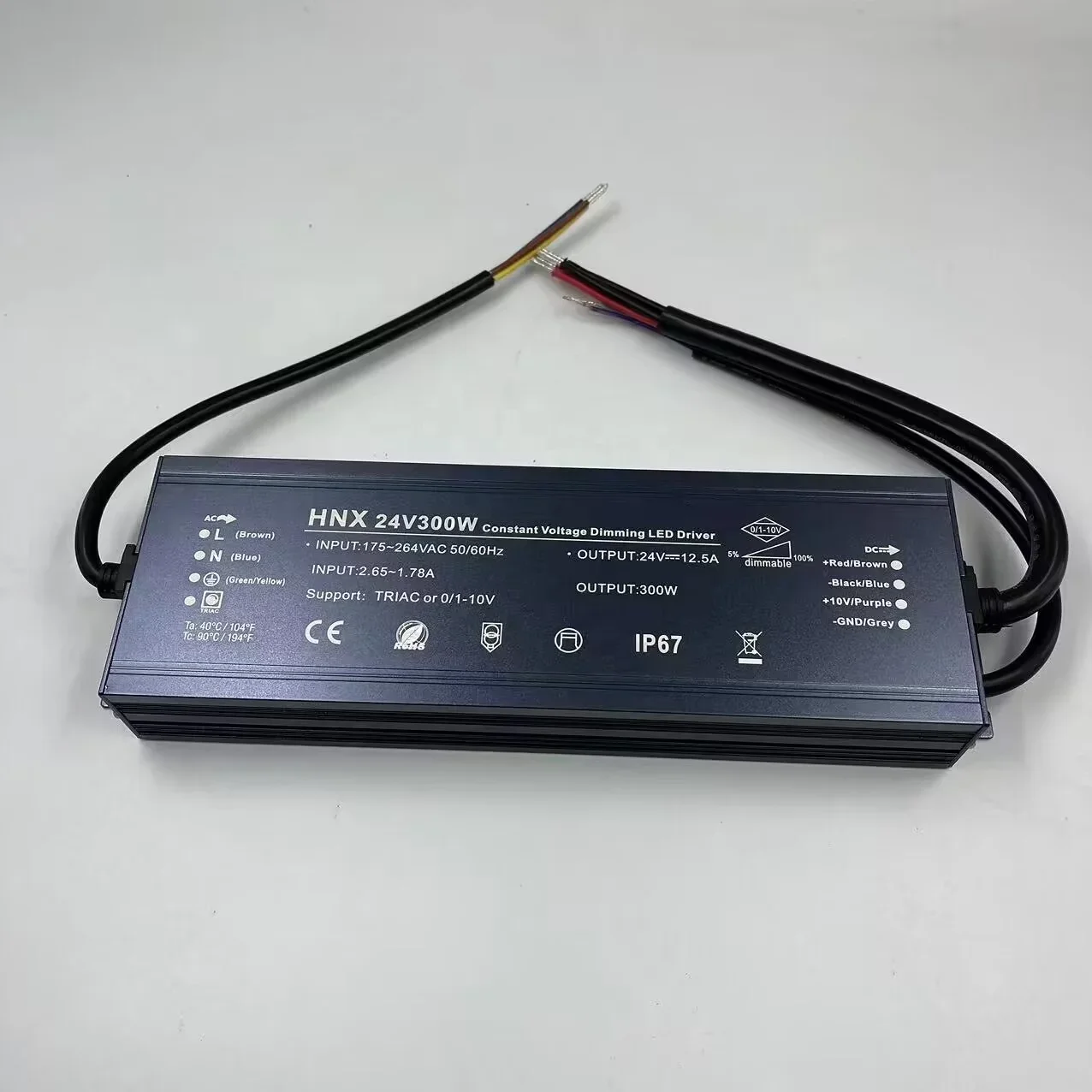 Led Strip Lights - IP67 กันน้ำ 0-10V ไทรแอกไดร์เวอร์ LED แบบหรี่แสงได้อะแดปเตอร์