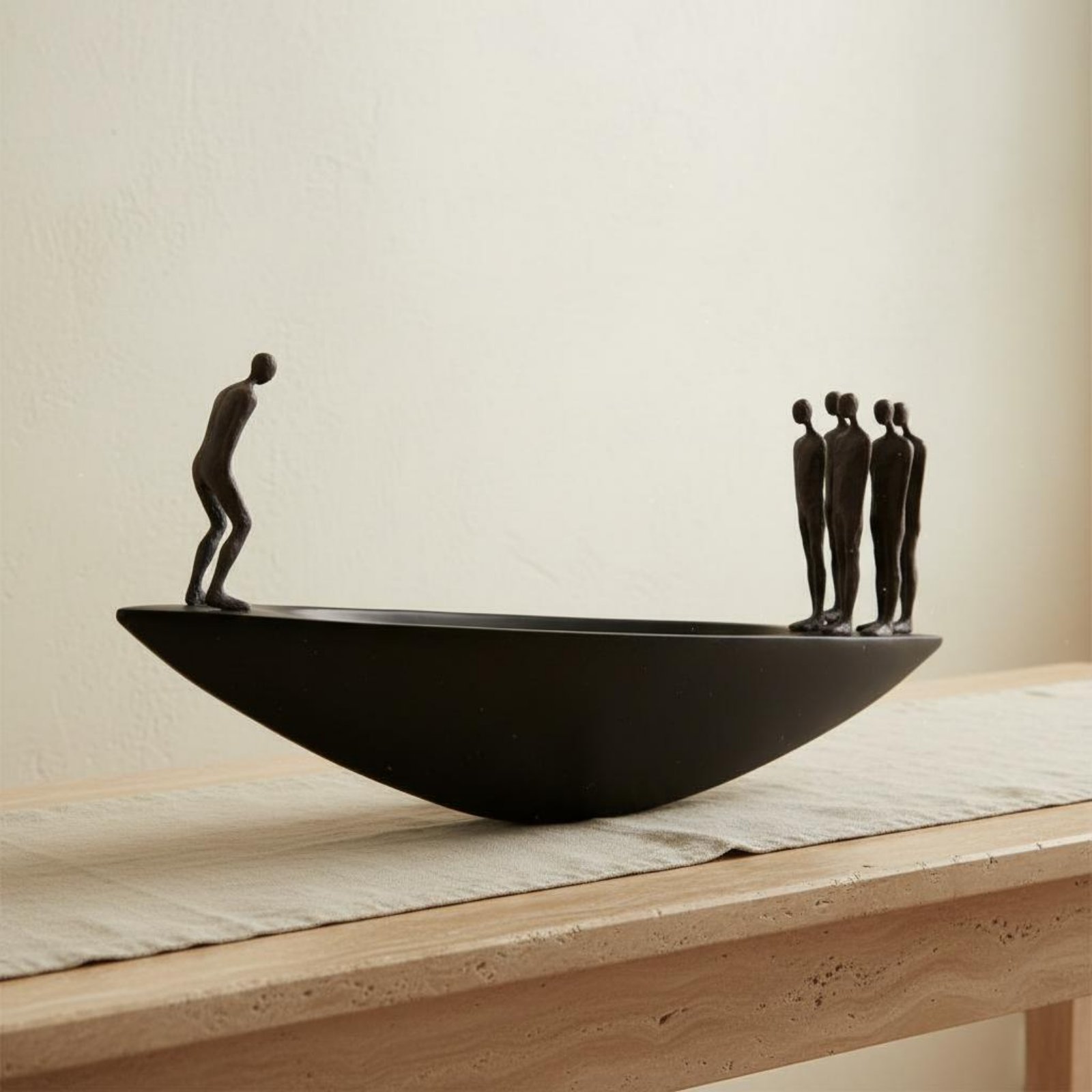 Abstract Sculpture Resin - รูปปั้นเรือใบเรซิ่นสมัยใหม่ สไตล์ศิลปะวาบิซาบิ ของตกแต่งหรูหรา ดีไซน์นามธรรม เหมาะสำหรับตกแต่งบ้านและสำนักงาน