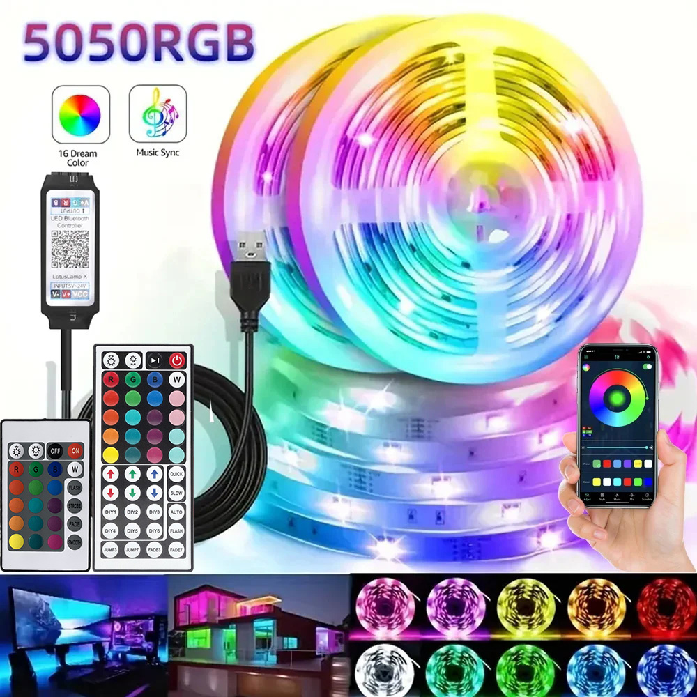 Led Strip Lights - ไฟ LED RGB อัจฉริยะสำหรับเล่นเกม แถบไฟ USB