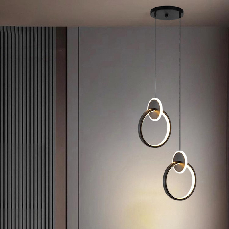 Hanging Moon Lamp - โคมไฟ LED ตกแต่งบ้านสไตล์โมเดิร์น 1 ชิ้น โคมไฟห้องนอน