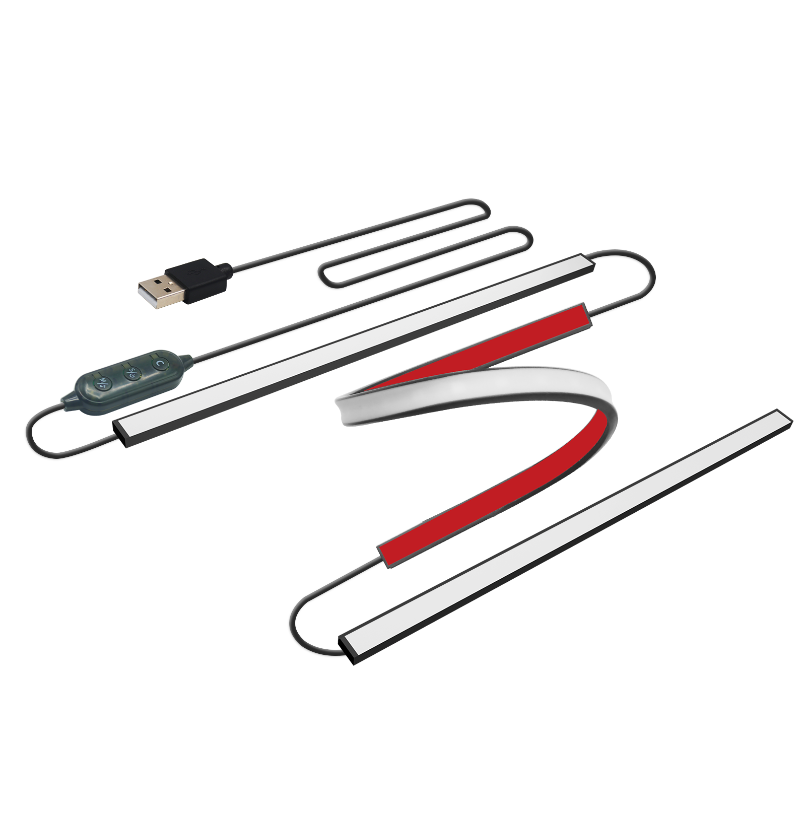 Led Strip Lights - แถบไฟ LED RGB ควบคุมผ่านแอป Bluetooth สำหรับจอคอมพิวเตอร์