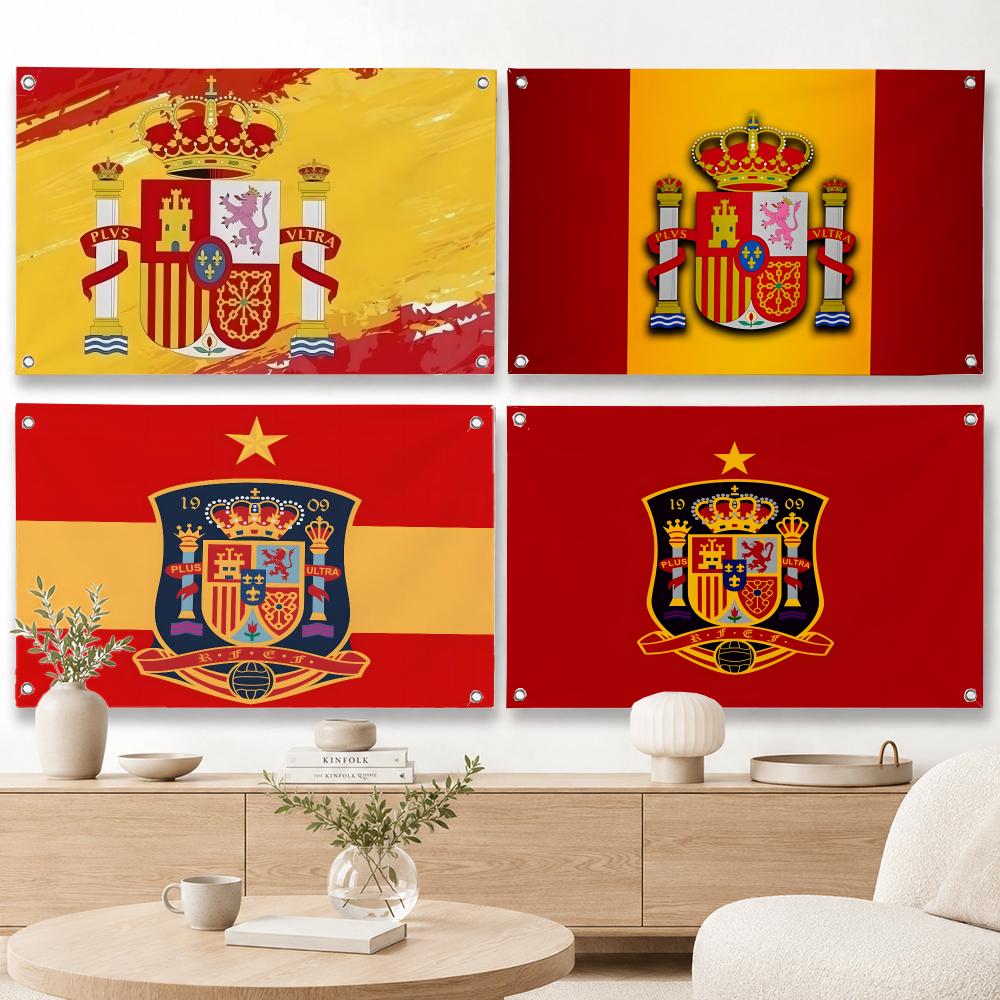 Home Decor Locations - ธงตกแต่งบ้านและสวนลายธงชาติสเปน - ธงแขวนผนังสำหรับใช้ภายในและภายนอกอาคาร