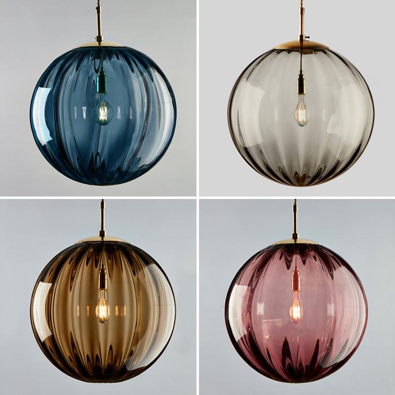 Hanging Moon Lamp - โมเดิร์น Led ที่ห้อยไฟ Nordic Glass Ball