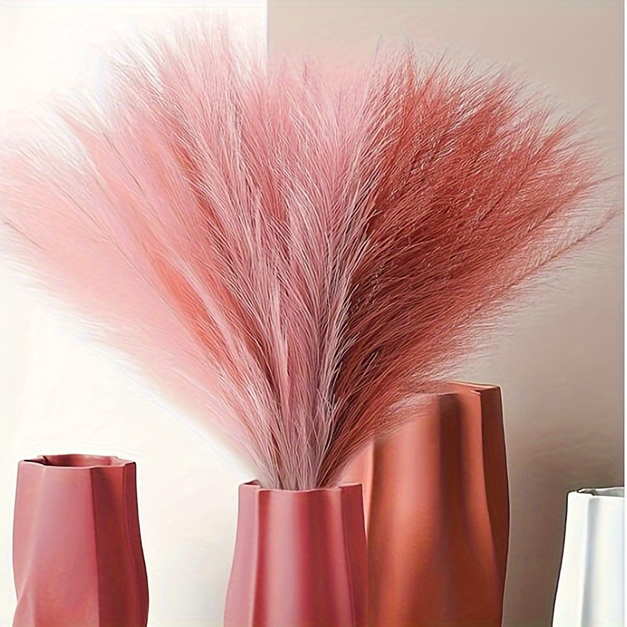 Pampas Grass Decor - หญ้าเทียม10ชิ้นขนนกเทียมเทียมอุปกรณ์ประกอบฉากแต่งงานทำจากไม้การตกแต่งบ้านกกหญ้าทุ่งหญ้าทุ่งหญ้าสีสันสดใส
