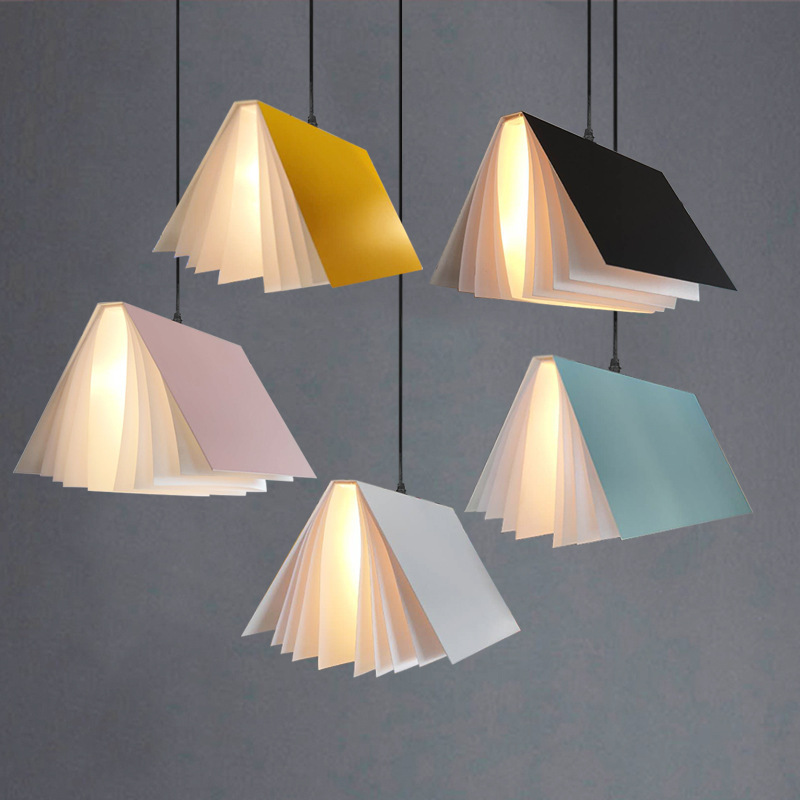 Hanging Moon Lamp - โคมไฟแขวนสไตล์หนังสือสมัยใหม่ที่ห้อยไฟสร้างสรรค์โคมไฟระย้าศิลปะห้องรับประทานอาหารโคมไฟแขวนห้องครัวเกาะ