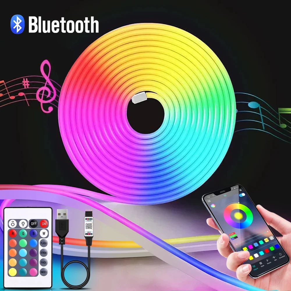 Led Strip Lights - ไฟนีออน LED RGB ขนาด 1-5 เมตร