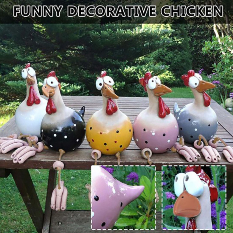 ของตกแต่งรั้วรูปไก่ตลกๆ ทำจากเ - Home Decor Quirky บทวิจารณ์และราคา