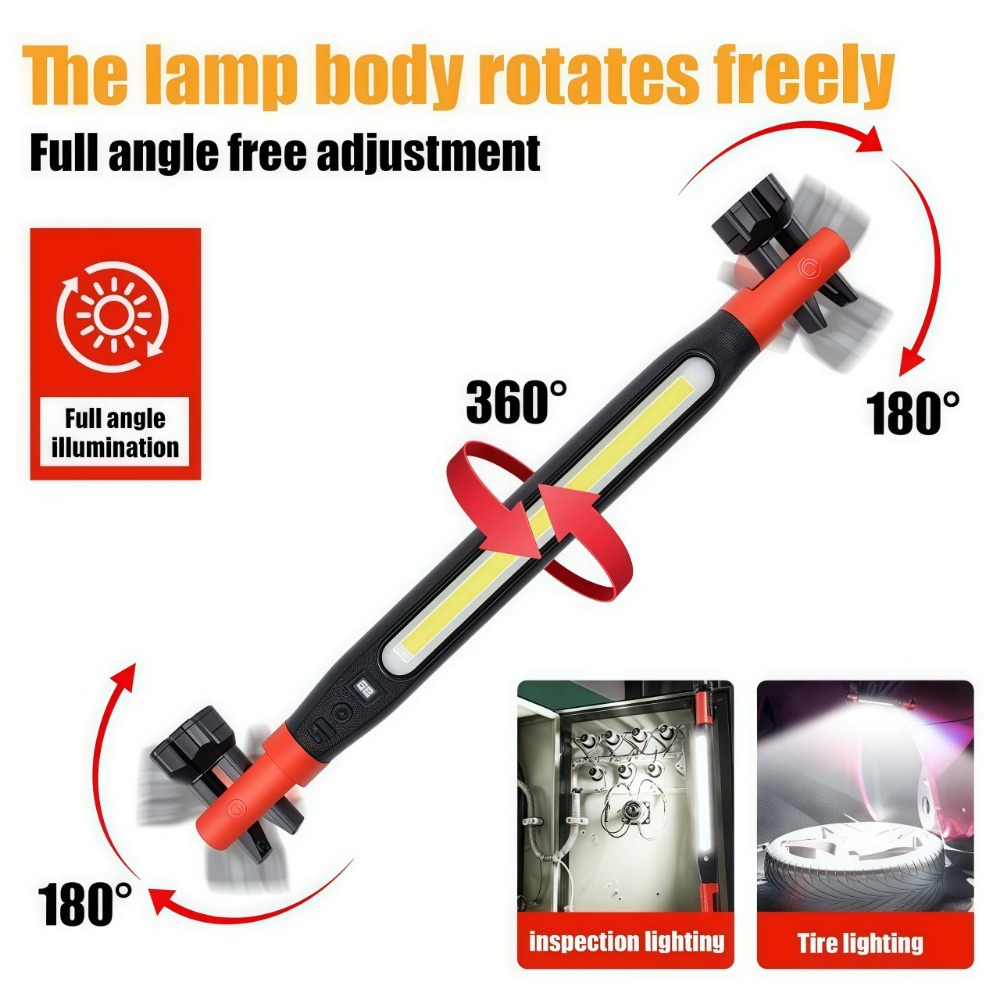 ไฟทำงาน LED แบบ COB ชาร์จ USB  - Led Strip Lights บทวิจารณ์และราคา