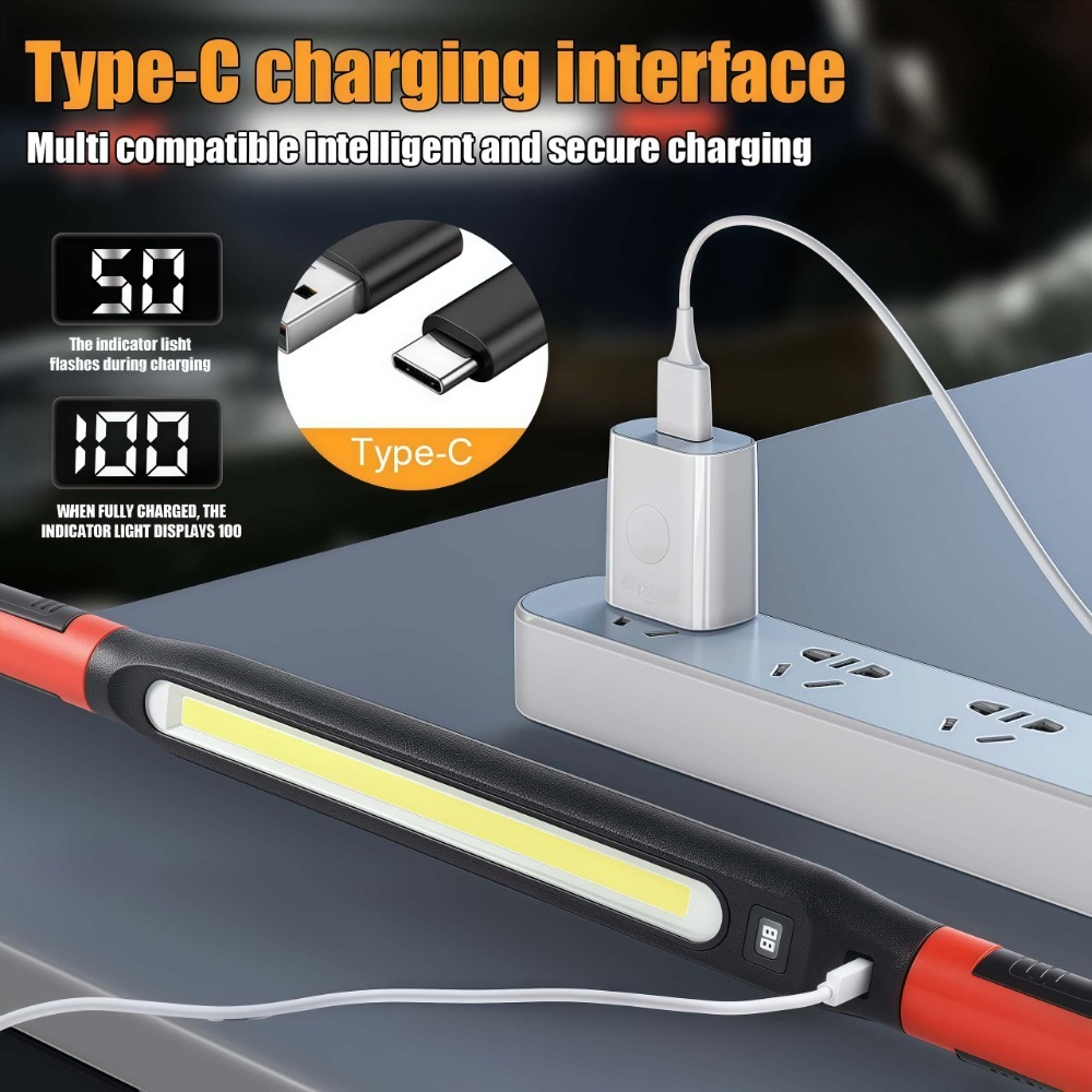 ไฟทำงาน LED แบบ COB ชาร์จ USB  - Led Strip Lights บทวิจารณ์และราคา
