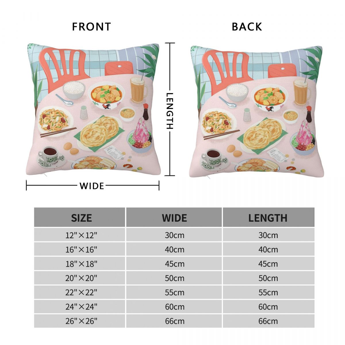 Kopitiam Food Malaysia ปลอกหมอ - Home Decor Malaysia บทวิจารณ์และราคา
