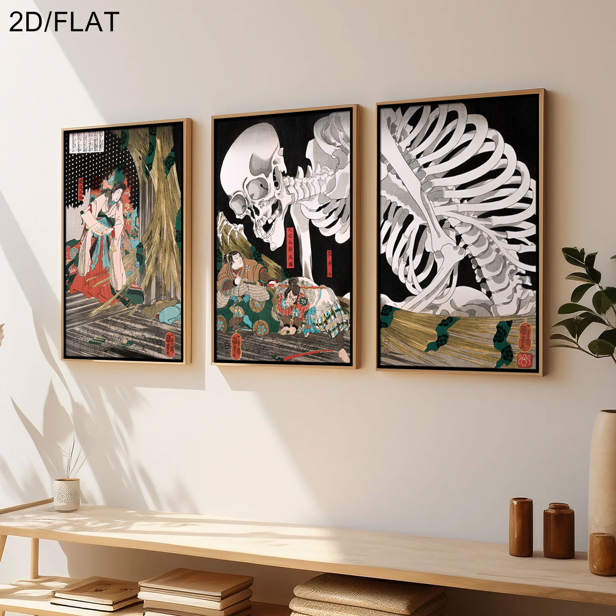 3 ชิ้น ภาพพิมพ์บนผ้าใบลาย Taki - Home Decor Quirky บทวิจารณ์และราคา