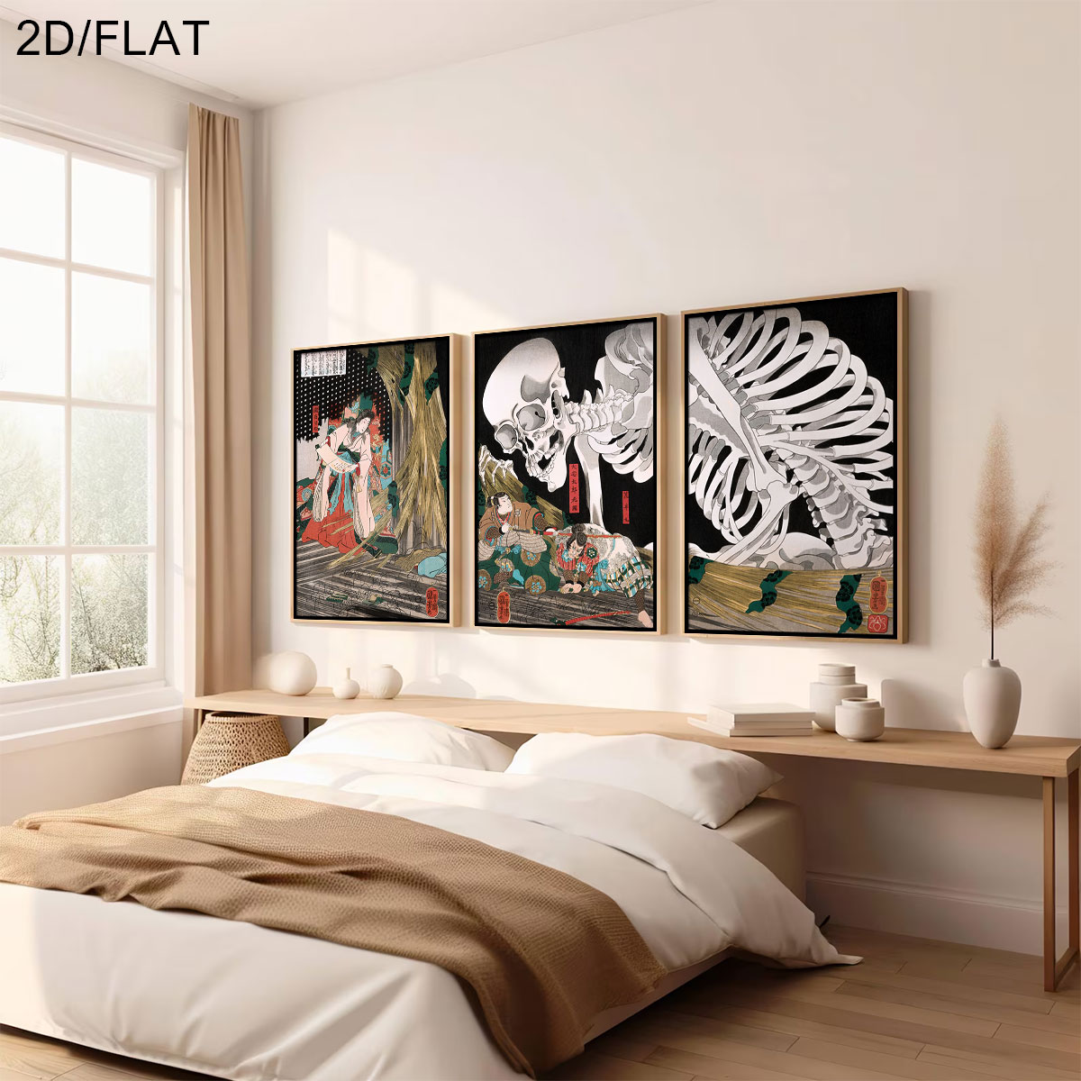3 ชิ้น ภาพพิมพ์บนผ้าใบลาย Taki - Home Decor Quirky บทวิจารณ์และราคา