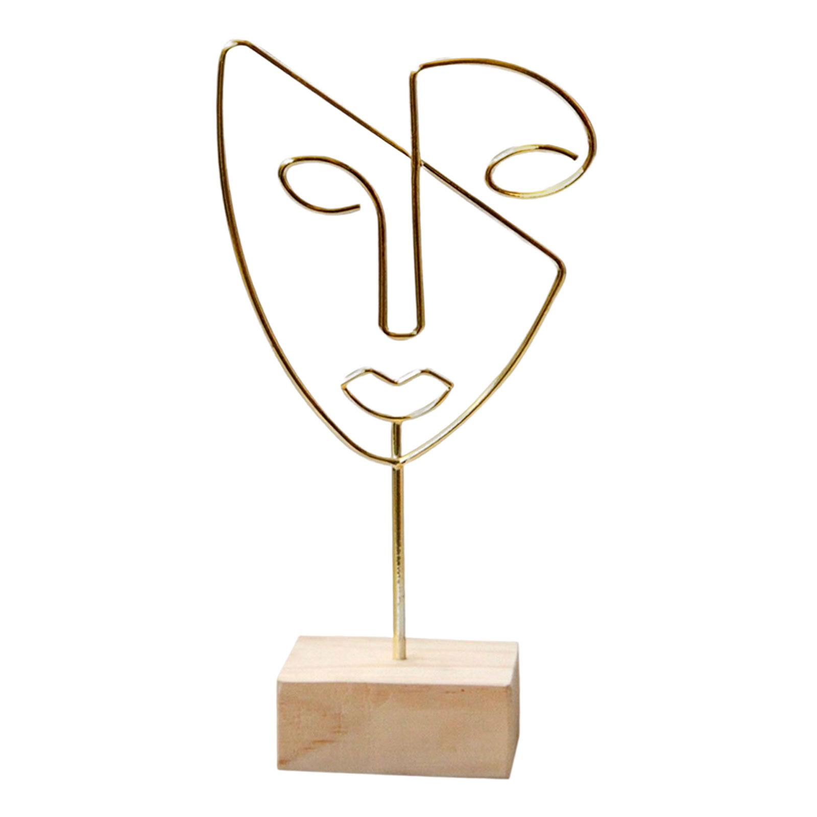 รูปปั้นตกแต่งใบหน้า ตัวละครนาม - Abstract Sculpture Resin บทวิจารณ์และราคา