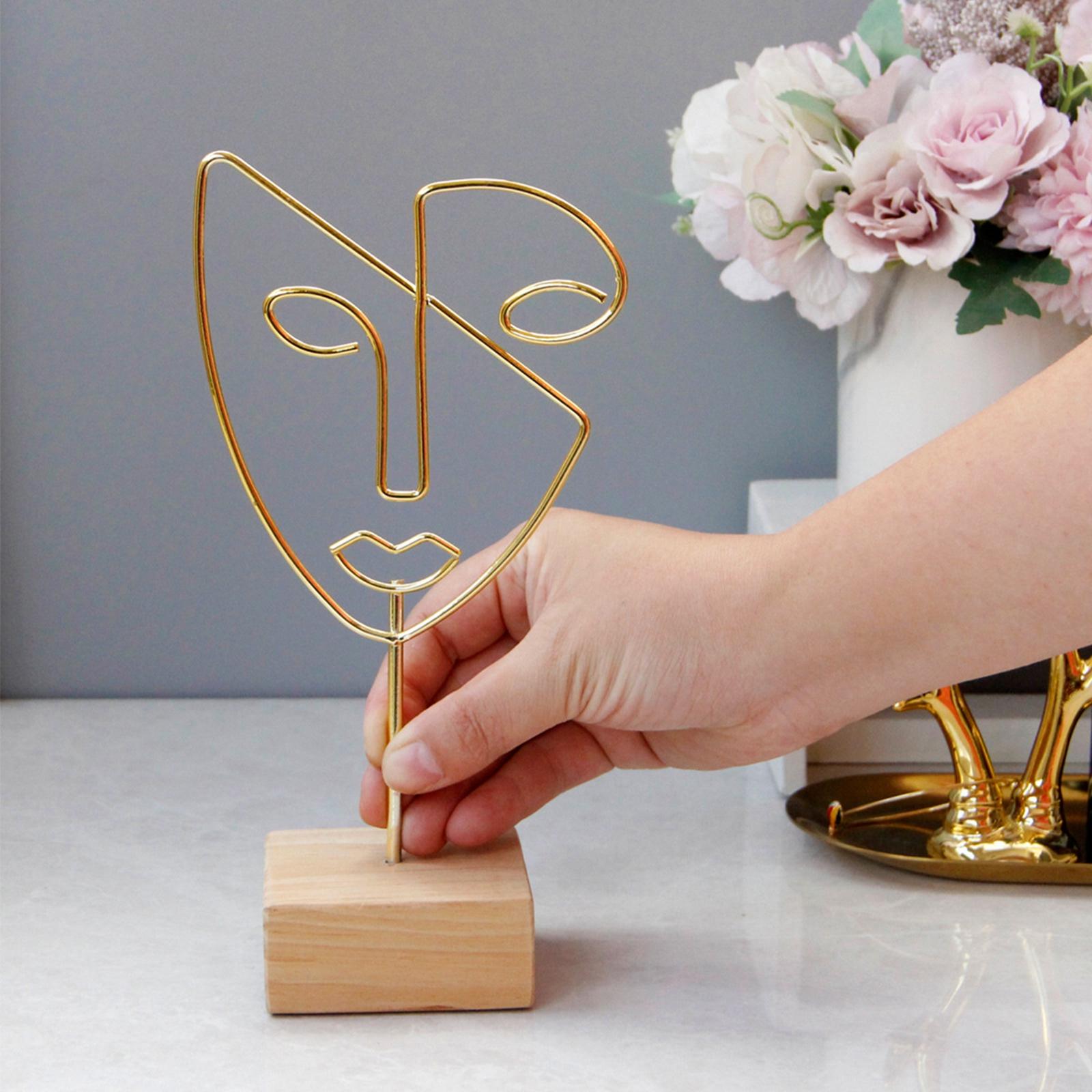 รูปปั้นตกแต่งใบหน้า ตัวละครนาม - Abstract Sculpture Resin บทวิจารณ์และราคา