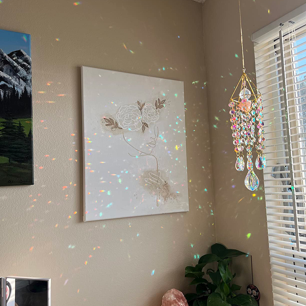 50 ซม.คริสตัล Suncatcher แขวน  - Crystal Sun Catcher บทวิจารณ์และราคา