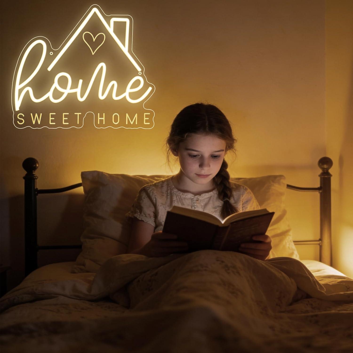ป้ายไฟนีออน Sweet Home ไฟ LED  - Home Decor Gift บทวิจารณ์และราคา