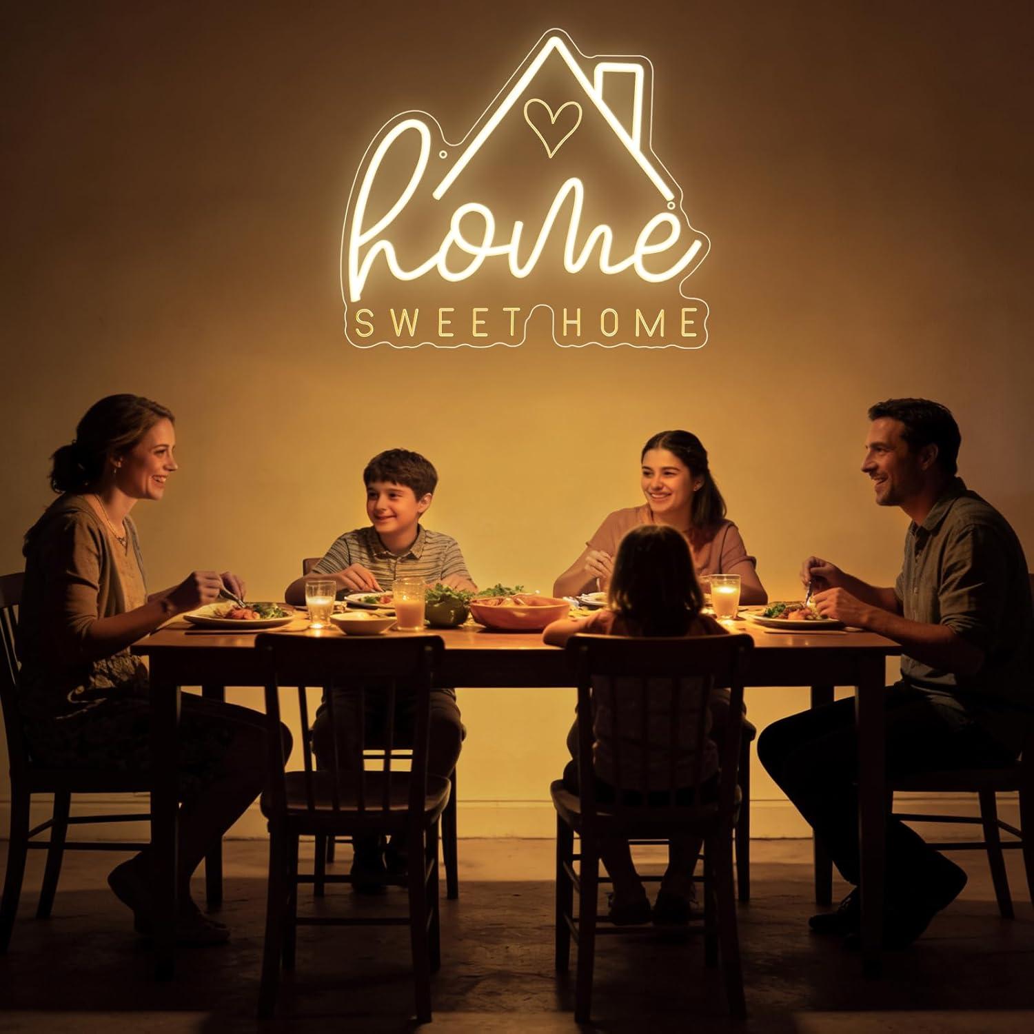 ป้ายไฟนีออน Sweet Home ไฟ LED  - Home Decor Gift บทวิจารณ์และราคา