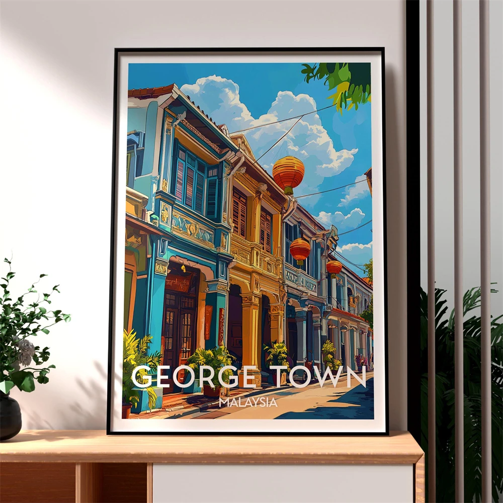 โปสเตอร์ท่องเที่ยวเมืองปั๊นจัก - Home Decor Malaysia บทวิจารณ์และราคา