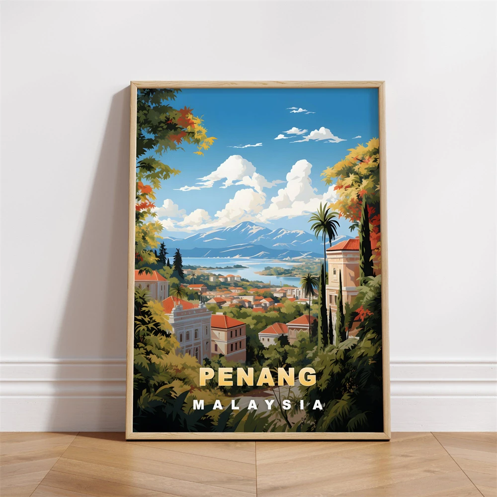 โปสเตอร์ท่องเที่ยวเมืองปั๊นจัก - Home Decor Malaysia บทวิจารณ์และราคา