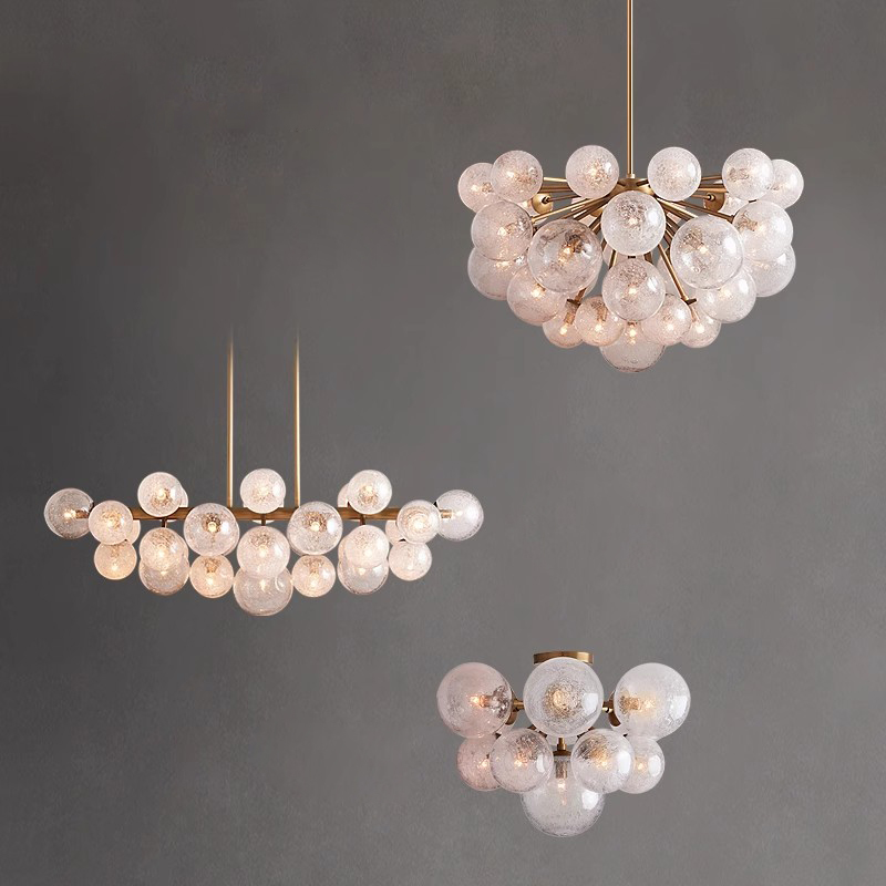โคมไฟระย้าแก้วทรงฟองอากาศ รุ่น - Home Decor Trend 2026 บทวิจารณ์และราคา