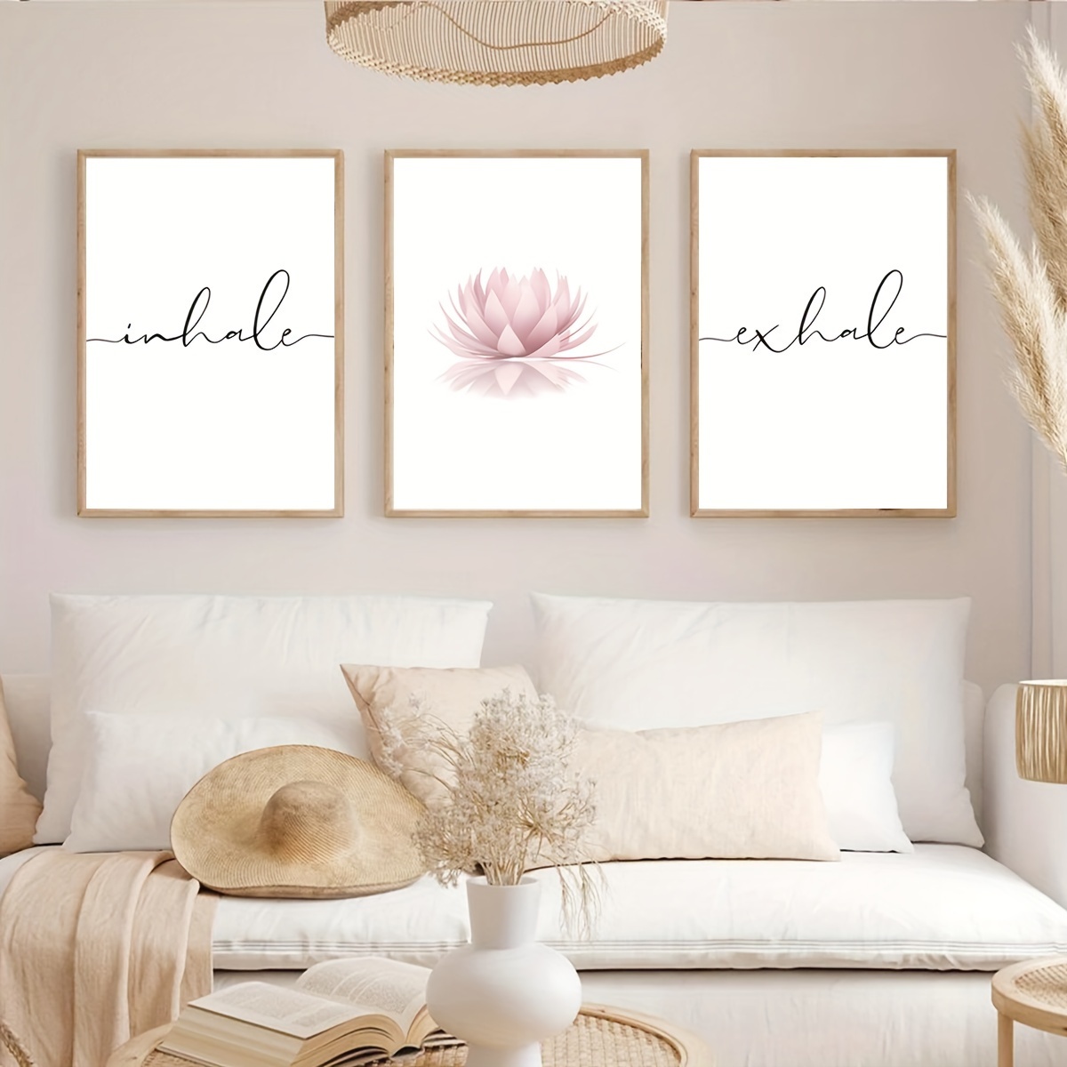 3 ชิ้น/ชุด ภาพพิมพ์บนผ้าใบลายด - Home Decor Yoga บทวิจารณ์และราคา