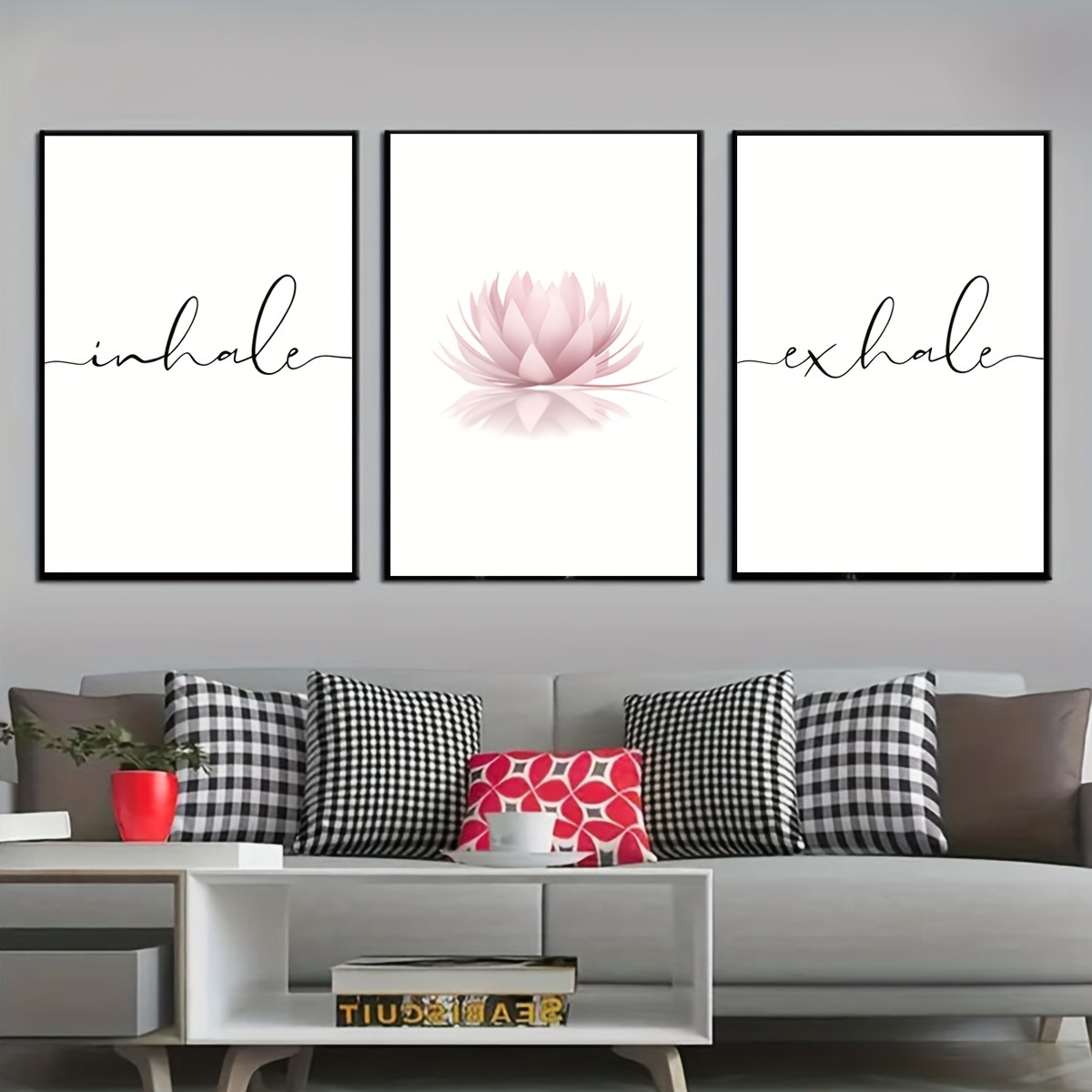 3 ชิ้น/ชุด ภาพพิมพ์บนผ้าใบลายด - Home Decor Yoga บทวิจารณ์และราคา