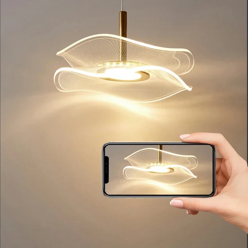 โคมไฟระย้า LED แบบนอร์ดิกโคมไฟ - Hanging Moon Lamp บทวิจารณ์และราคา