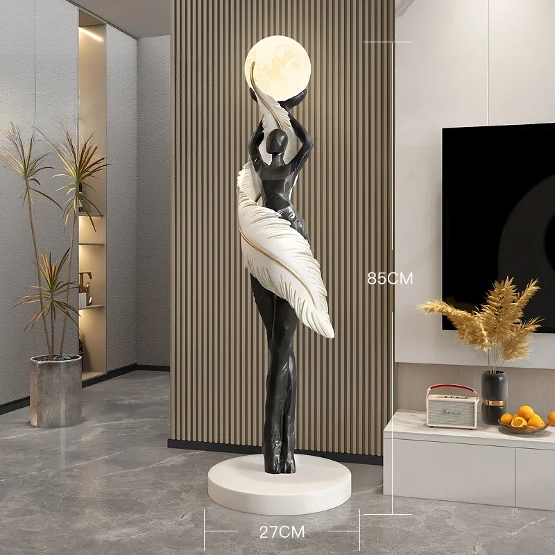 ประติมากรรมตกแต่งบ้านรูปสาวน้อ - Abstract Sculpture Resin บทวิจารณ์และราคา