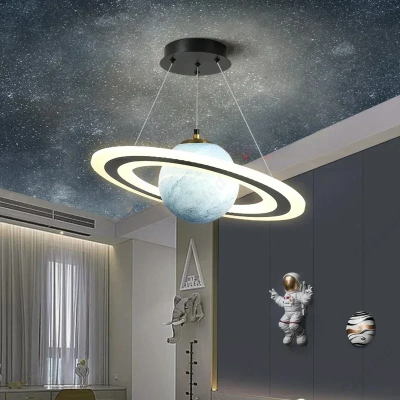 โคมไฟเพดานทรงดาวเคราะห์แก้ว สำ - Hanging Moon Lamp บทวิจารณ์และราคา