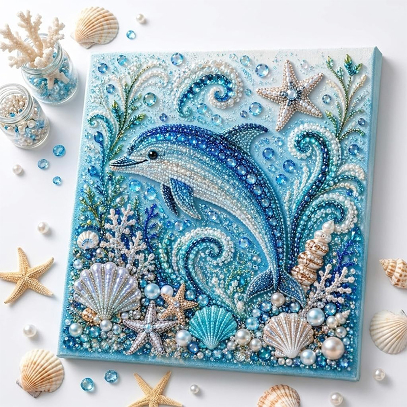 ชุดงานฝีมือไข่มุกธีมมหาสมุทร D - Home Decor Nautical บทวิจารณ์และราคา