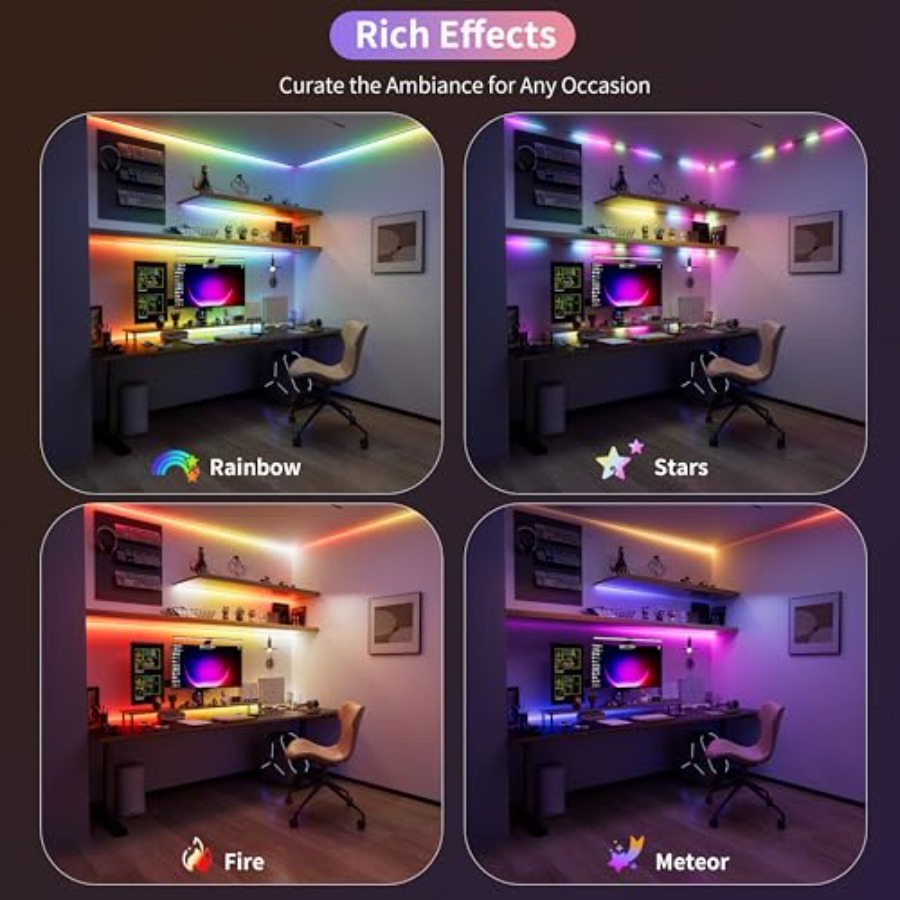 ไฟแถบ LED RGB Smart IC COB แบบ - Led Strip Lights บทวิจารณ์และราคา