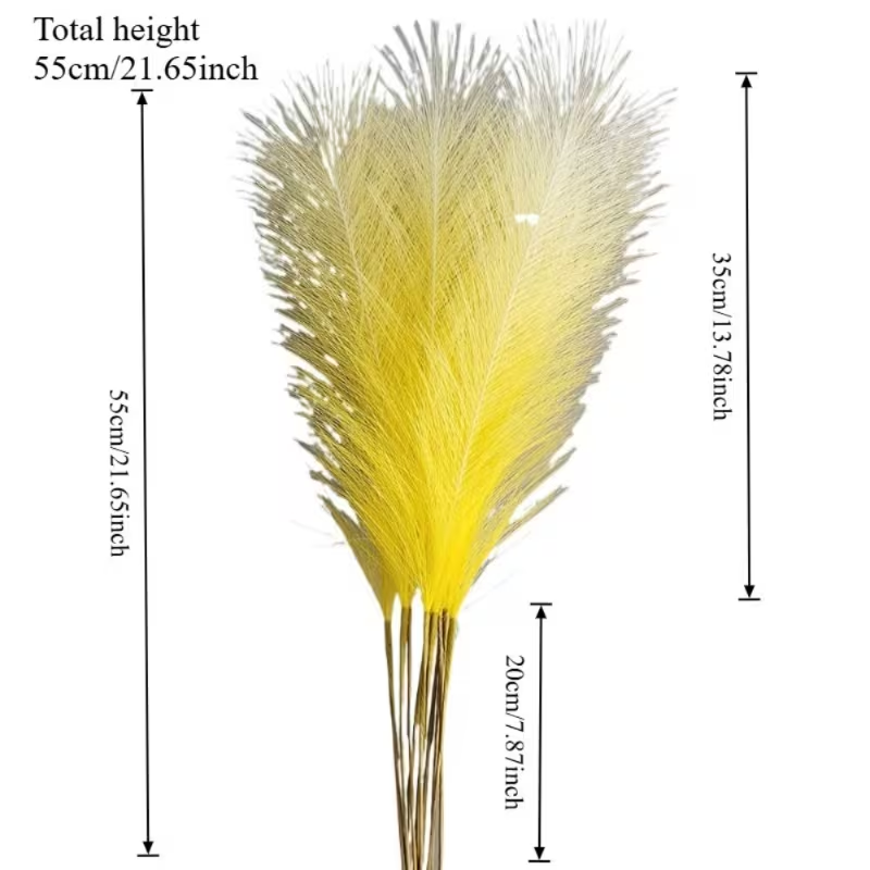 หญ้าแพมพัสสีประดิษฐ์ 10 ชิ้นสำ - Pampas Grass Decor บทวิจารณ์และราคา