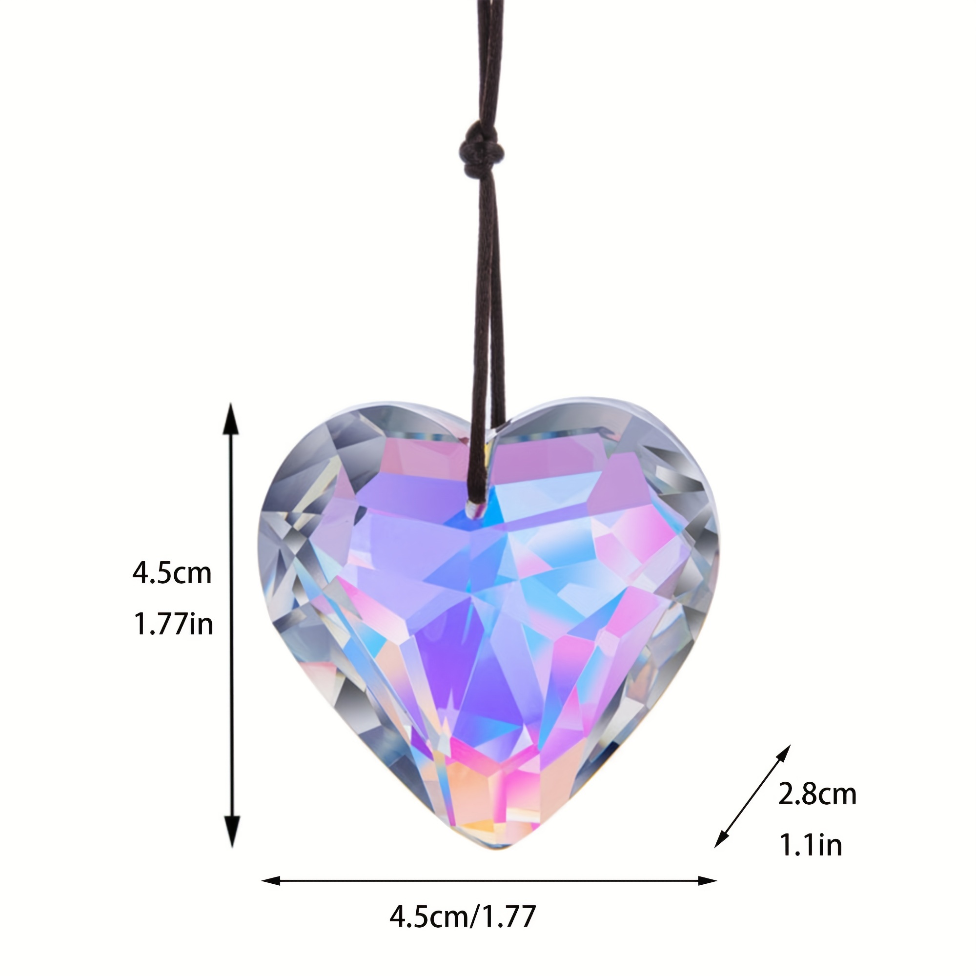 1 PC คริสตัลพีช Prism จี้ Sunc - Crystal Sun Catcher บทวิจารณ์และราคา