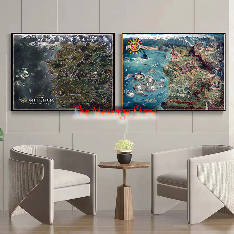แผนที่โลกเวทมนตร์วิชเชอร์ สถาน - Home Decor Locations บทวิจารณ์และราคา