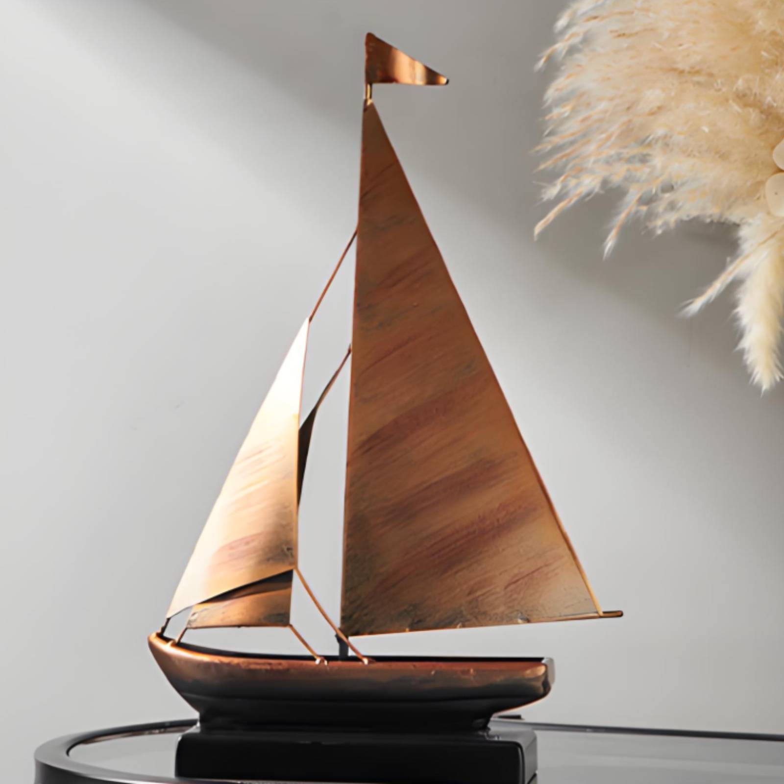 เครื่องประดับเรือใบสีบรอนซ์-ทอ - Home Decor Nautical บทวิจารณ์และราคา