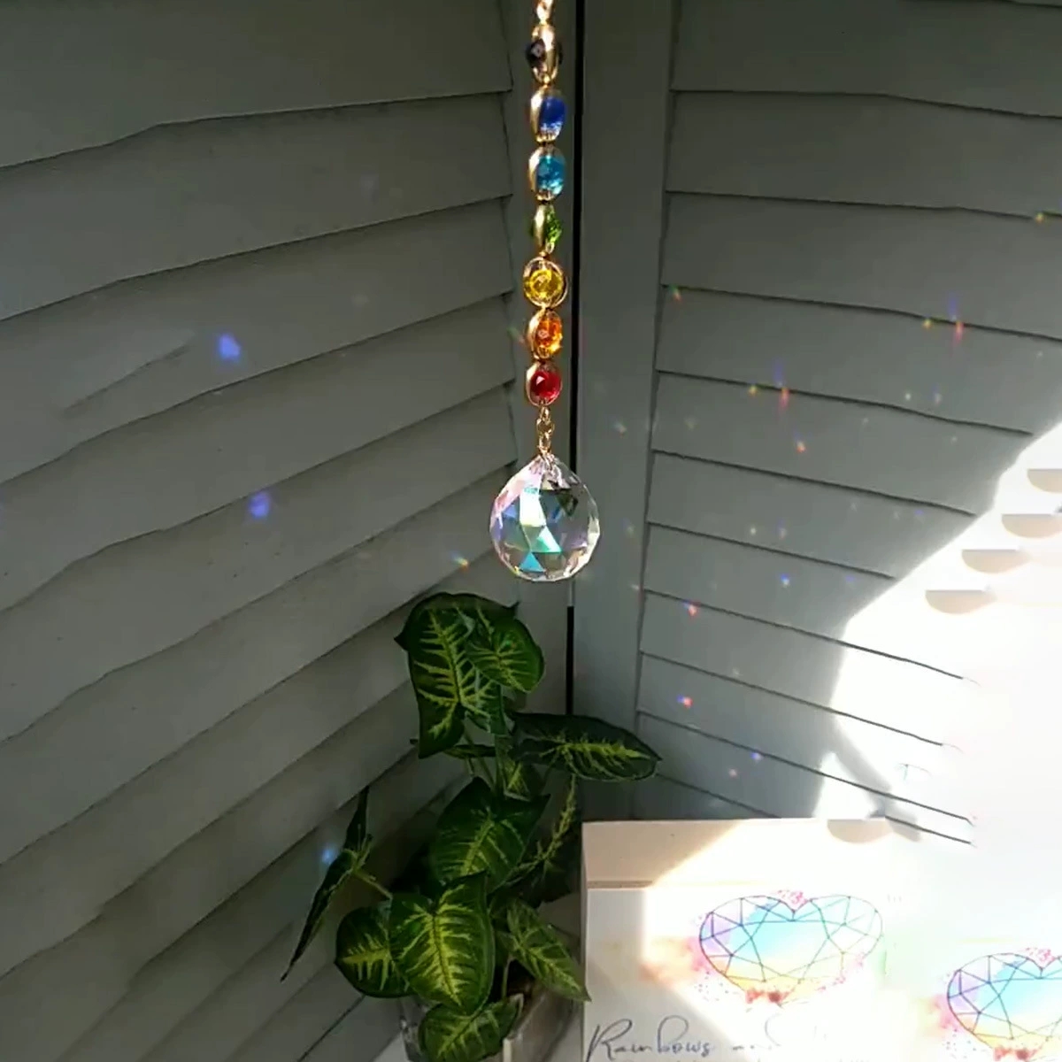 โมบายคริสตัลแก้ว 1 ชิ้น สำหรับ - Crystal Sun Catcher บทวิจารณ์และราคา