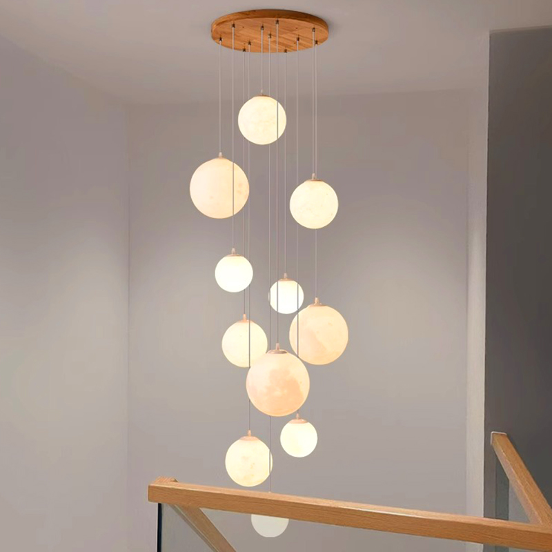 ตกแต่งบ้านโมเดิร์นไฟ LED จี้โค - Hanging Moon Lamp บทวิจารณ์และราคา