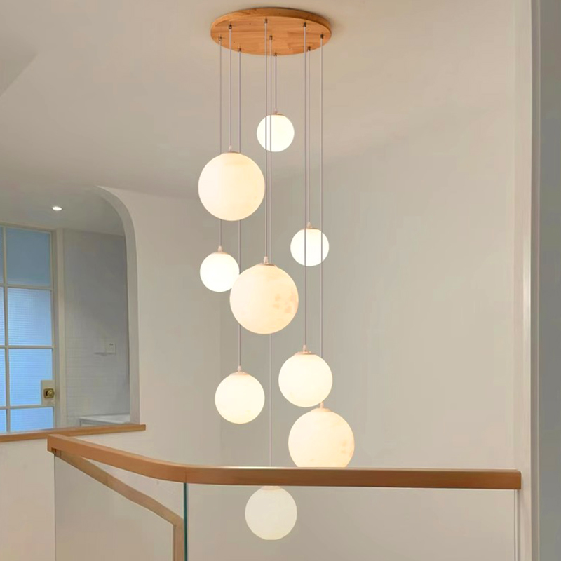 ตกแต่งบ้านโมเดิร์นไฟ LED จี้โค - Hanging Moon Lamp บทวิจารณ์และราคา