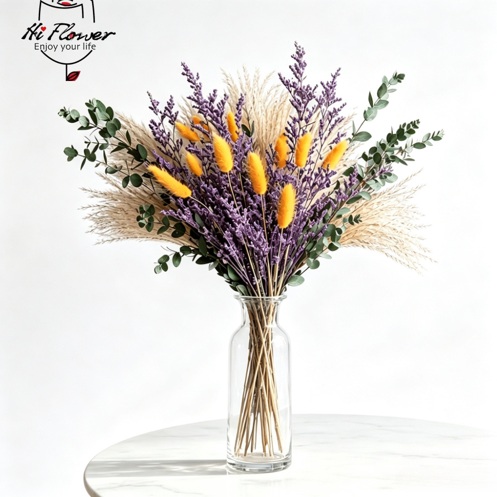 ดอกไม้แห้งธรรมชาติ แพมพัสกราส  - Pampas Grass Decor บทวิจารณ์และราคา