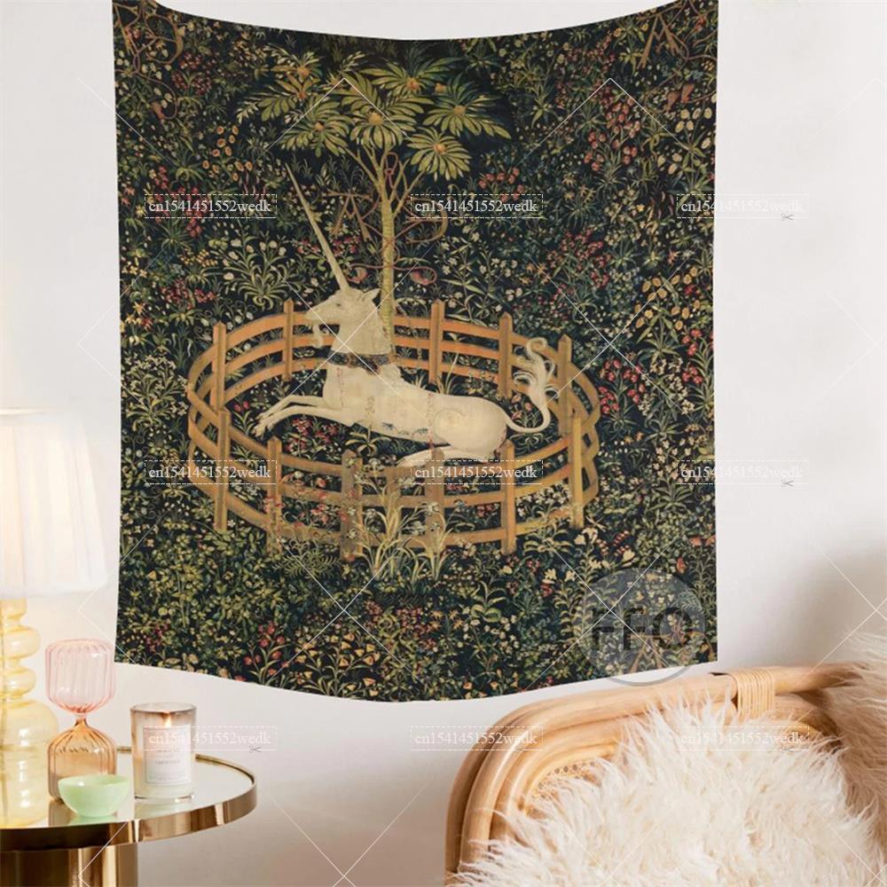 ผ้าคลุมติดผนังลายยูนิคอร์นผ้าเ - Home Decor Yoga บทวิจารณ์และราคา