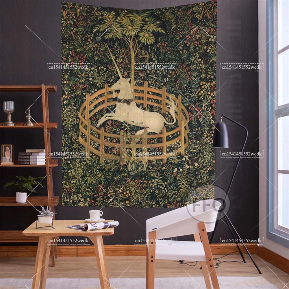 ผ้าคลุมติดผนังลายยูนิคอร์นผ้าเ - Home Decor Yoga บทวิจารณ์และราคา