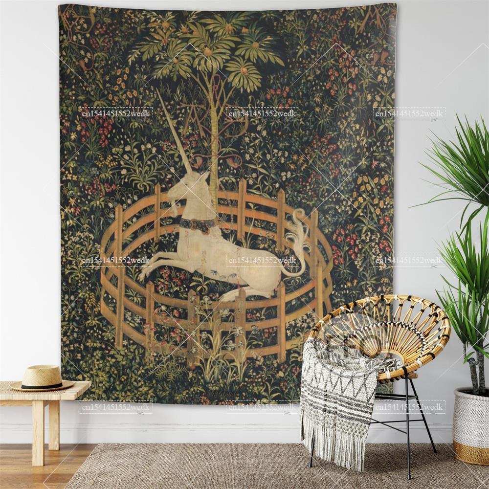 ผ้าคลุมติดผนังลายยูนิคอร์นผ้าเ - Home Decor Yoga บทวิจารณ์และราคา