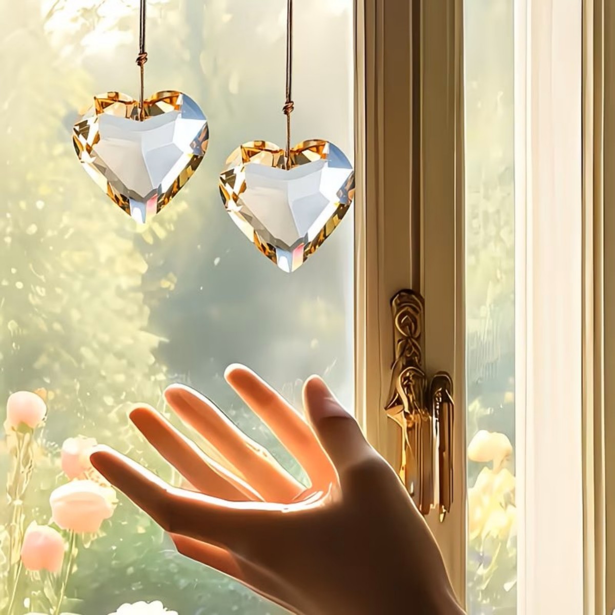 จี้รูปหัวใจขนาด 30 มม. 1 ชิ้น  - Crystal Sun Catcher บทวิจารณ์และราคา