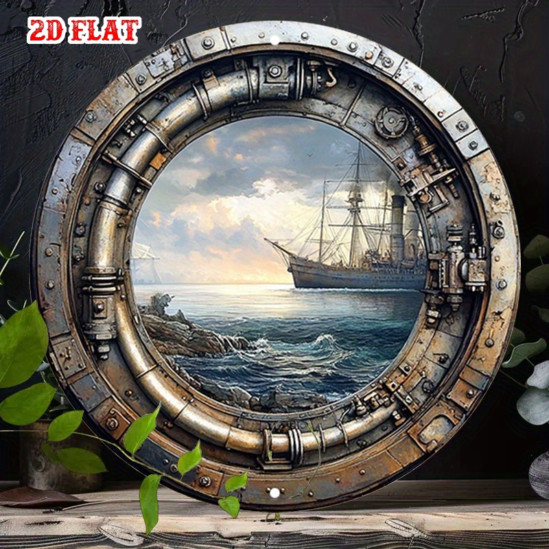 ป้ายโลหะติดผนังสไตล์วินเทจ [2D - Home Decor Nautical บทวิจารณ์และราคา