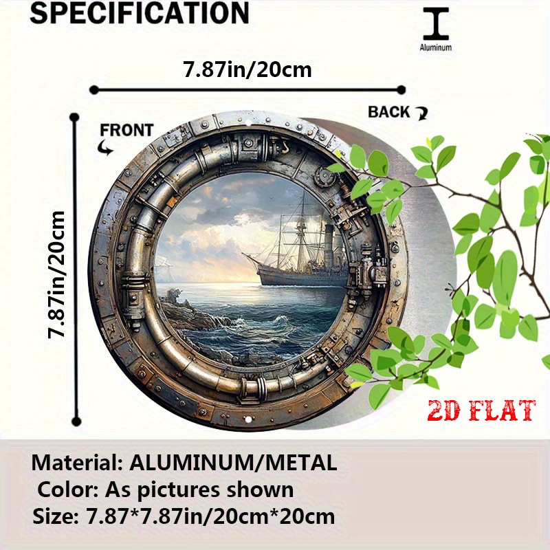 ป้ายโลหะติดผนังสไตล์วินเทจ [2D - Home Decor Nautical บทวิจารณ์และราคา