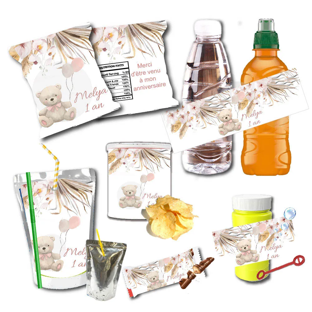 สติกเกอร์กันน้ำลายหมีธีมหญ้าแพ - Pampas Grass Decor บทวิจารณ์และราคา