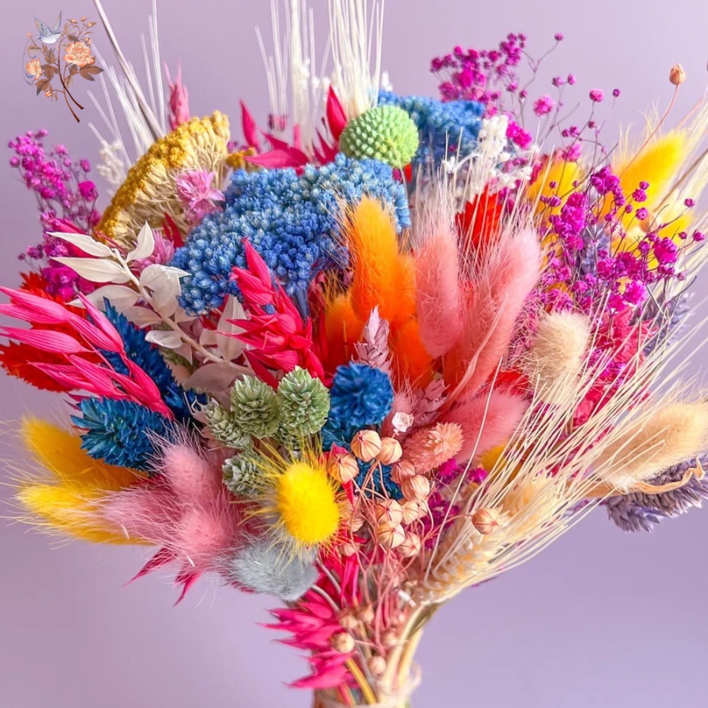 ช่อดอกไม้แห้งหลากสีสันสำหรับเจ - Pampas Grass Decor บทวิจารณ์และราคา